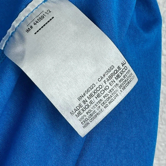 Nike T-Shirt Men's Sz L Dri-Fit Crew Neck Short Sleeve Athletic Training Blue - Picture 10 of 10